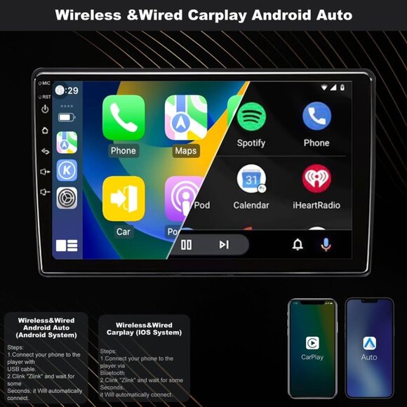 10" Touch Radio for 07-14 GMC/Chevy | Wireless CarPlay, Android Auto, GPS, & Cam - Picture 5 of 7